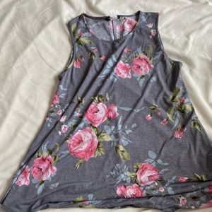 Floral tank top